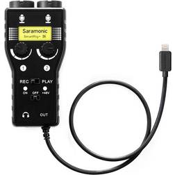 Saramonic SmartRig DI (with Lightning Connector for iOS) 2CH XLR/3.5mm Microphone Audio Mixer