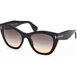 Tom Ford Ford Women's Square Sunglasses, 56mm Black/Gray Gradient