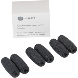 Prospera Refill Roller Heads For Foot Smoother in Black