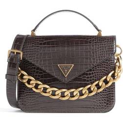 Guess Retour Mini Top Handle Crossbody Bag - Espresso