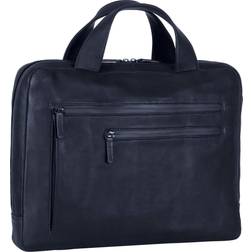 Leonhard Heyden Briefcase With Zipper 1 Comp. Str Computertasker Læder hos Magasin Blue