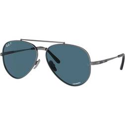 Ray-Ban Aviator II Titanium Polarized RB8225 3142S2