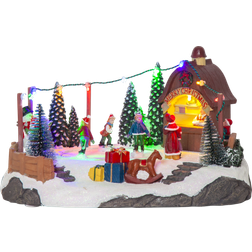 Star Trading Scenery Iceville Little Skating Rink Juleby 27cm