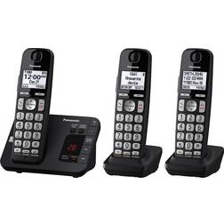 Panasonic KX-TGE433B Expandable DECT Cordless Phone 3 HS