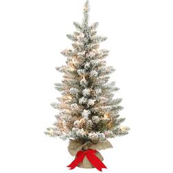 Puleo International Pre-Lit 3ft. Slim Frasier Fir Green 36 Inch Christmas Tree