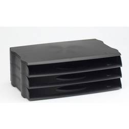Avery DR800BLK Plastic Black desk tray