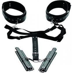 Master Series Acquire Easy Access Thigh Harness with Wrist Cuffs