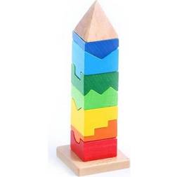 Baby toy The Tower Degraded Forms 7 x 21,5 x 7 cm Multicolour