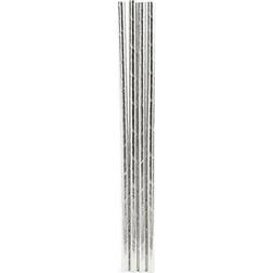 Kikkerland 144-Pack Paper Straws In Silver Silver