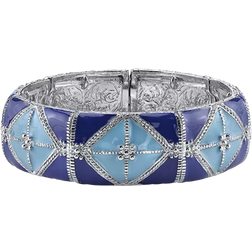1928 Jewelry Stretch Bracelet - Silver/Blue