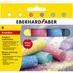Faber-Castell Eberhard Faber Trottoarkrita glitter (6st)