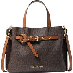 Michael Kors Emilia Small Logo Satchel - Brown