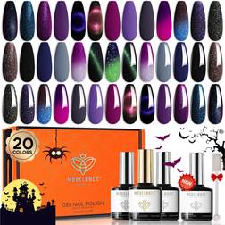 Modelones Gel Nail Polish Kit A- 2 Aurora Night 25-pack