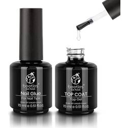 Beetles Nail Glue & Top Coat Kit 2-pack