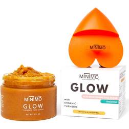 Minimo Glow Turmeric Face Scrub with Scrubbie 5fl oz