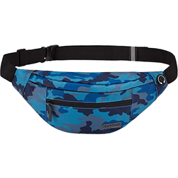 Maxtop Large Crossbody Fanny Pack - Camo Blue