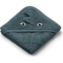 Liewood Albert Hooded Baby Towel Dragon/Whale Blue Mix