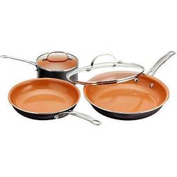 Gotham Steel Aluminum Ti-Ceramic Nonstick Cookware Set with lid 5 Parts