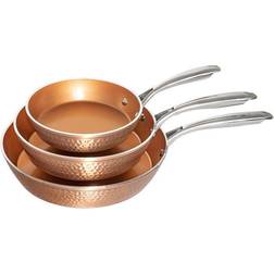 Gotham Steel Hammered Cookware Set 3 Parts