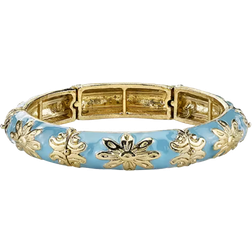 1928 Jewelry Stretch Bracelet - Gold/Blue