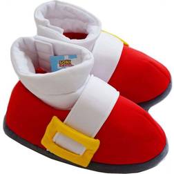 Sonic the Hedgehog- Sonic Cosplay Plush Adult Slippers Red/White/Yellow One-Size