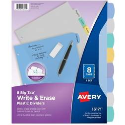 Avery Mltclr Write-On Dividers Letter Sized