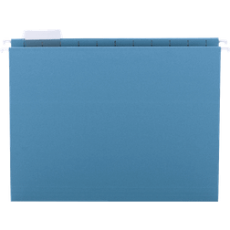 Hanging File Folders, 1/5 Tab, 11 Point Stock, Letter, Teal, 25/Box