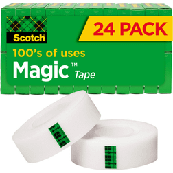 Scotch Magic Tape, 3/4" x 1000" 1" Core, 24pk