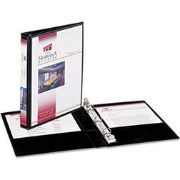 Avery Mini Durable 1/2" 3-Ring View Binder, Black (27725) Black