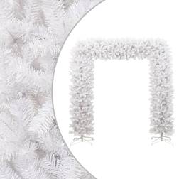 vidaXL Christmas Tree Arch White 240 cm