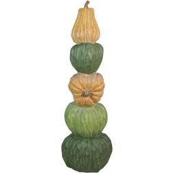 Northlight Seasonal 42.5in. Five Tiered Stacked Pumpkins Decor Orange Figurine