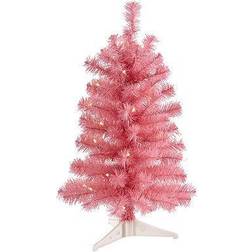 Nearly Natural 2Ft Pre-Lit Pink Artificial Christmas Tree, Clear LED Lights MichaelsÂ Pink One Size