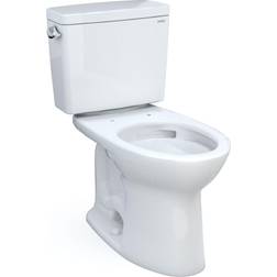 Toto Drake 1.6 GPF Elongated Bowl Toilet, 17-3/16"W x 28-5/16"D x 29"H, Cotton