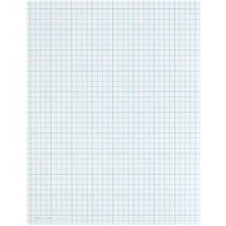 TOPSï¿½ Cross Section Pad, 8 1/2" x 11" Quadrille Rule, 50 Sheets, White Paper/Blue Ink