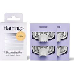 Flamingo 5-Blade Razor Blade Refills 4-pack