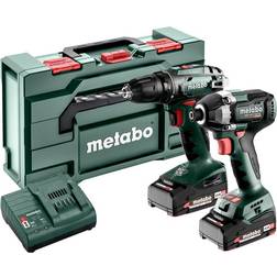 Metabo BS SSD200LTBL 685193000 Cordless drill, Cordless impact driver 18 V 2 Ah Li-ion incl. rechargeables, incl. charger