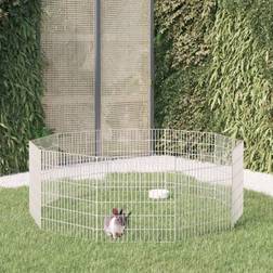 vidaXL 10-Panel Rabbit Cage 54x60 Galvanised Iron