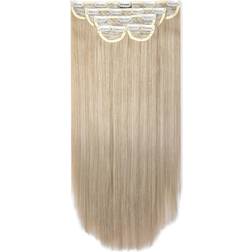Lullabellz Super Thick Straight Clip In Hair Extensions 22 inch California Blonde 5-pack