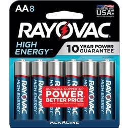 Rayovac AA Alkaline Battery, 8-Pack