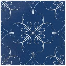 Achim Retro Navy Pearl 12x12 Self Adhesive Vinyl Floor Tiles Set of 20, Blue