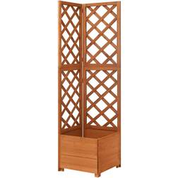 vidaXL Corner Trellis Planter 40x40x150cm