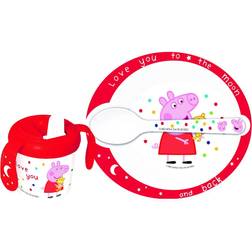 Stor Peppa Pig Tableware Lunch Set 3-pack