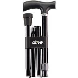 Drive Medical Hd Adjustable Folding Cane With T-Handle In Black Black