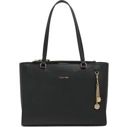 Calvin Klein Women's Two-Tone Tote Black Gold Black Gold one-size