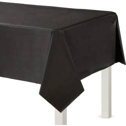 Amscan Party Table Cover, Jet Black, 2/Pack (579592.10) Quill Black