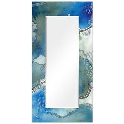 Empire Art Direct Subtle Blues Wall Mirror 36x72"