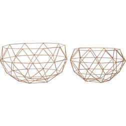 Ridge Road Decor Geometric Floor 2-piece Set, Gold