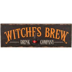 National Tree Company 24" Halloween "Witches Brew" Wall Sign Black 24 Wall Decor