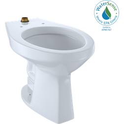 Toto CT705ULNG#01 1.28 GPF Floor Mounted Ultra High Efficiency Elongated Toilet with Commercial Flushometer in