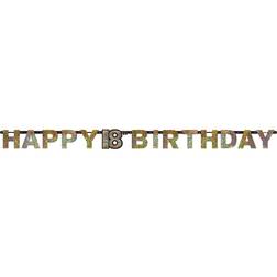 Amscan Prism Sparkling 18th Birthday Letter Banner